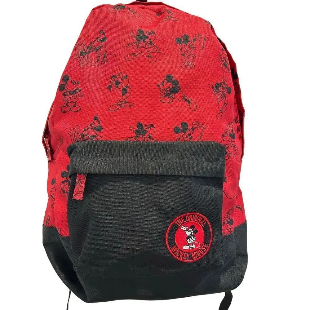 Disney Parks The Original Mickey Mouse Backpack Red & Black